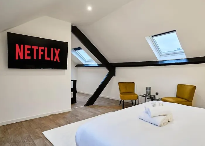 Ng Prestige - Lille L L Haute - Duplex 4 Pers - Balneo - Netflix - Wifi * Tourcoing